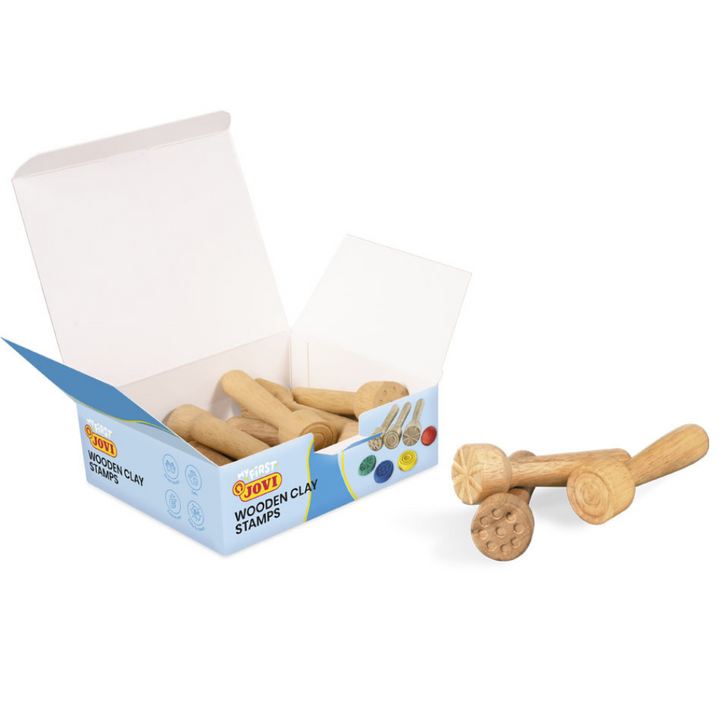 Lot de 3 Tampons bois pour pâte a modeler assortis