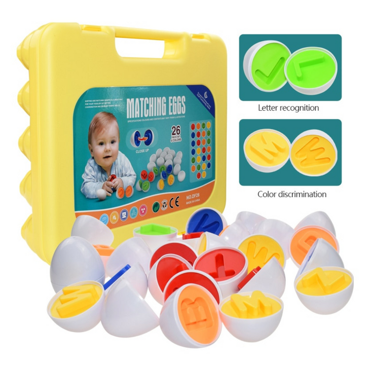 Jeu d’association des lettres - Matching eggs