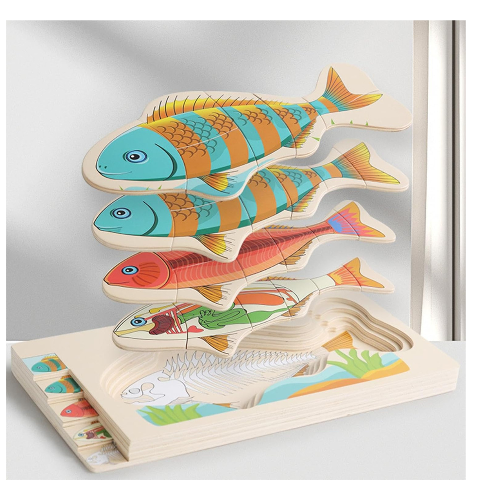 Puzzle Montessori - Poisson
