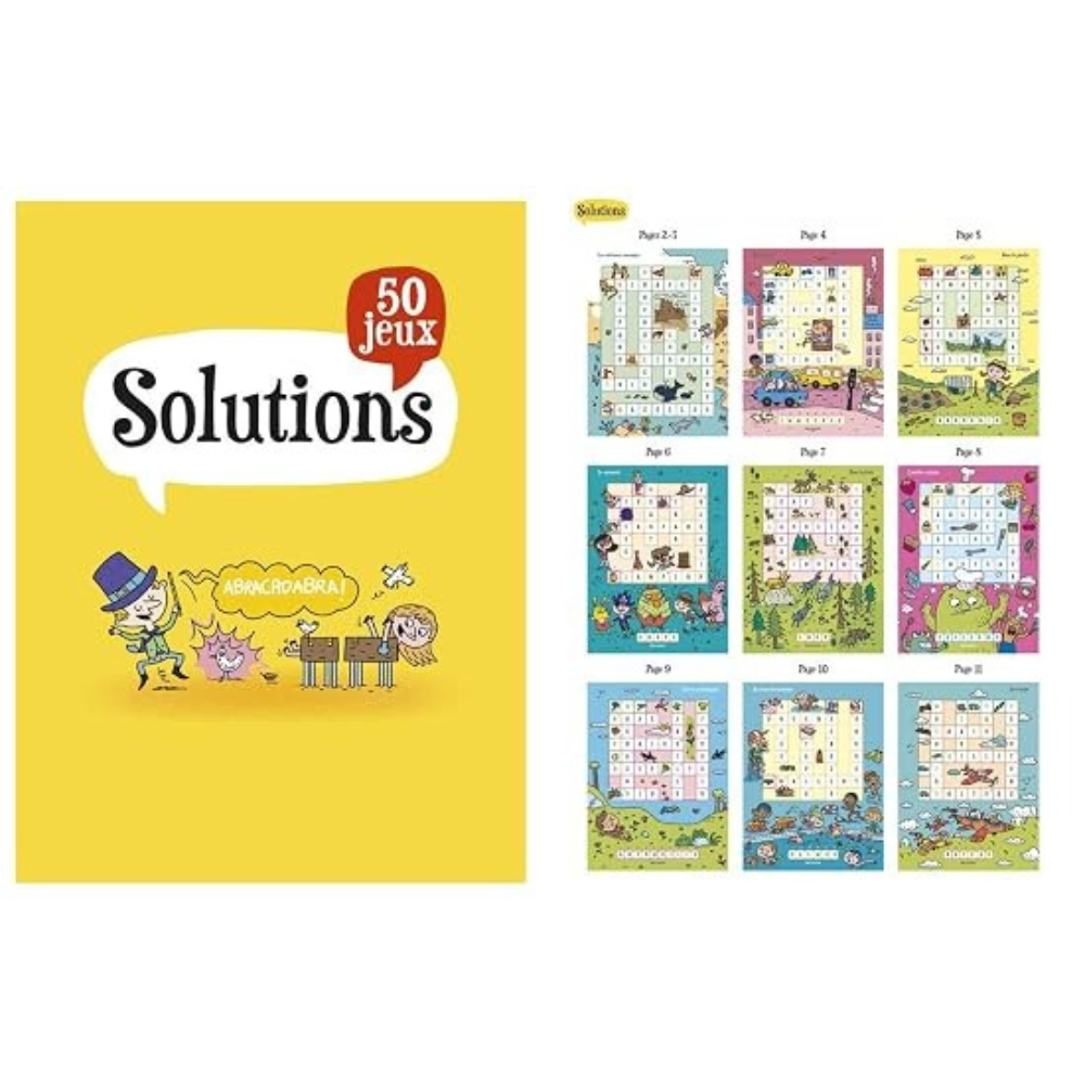 Livre jeux : Mots fléchés - dès 7 ans - 2 - Eveil Montessori Maroc