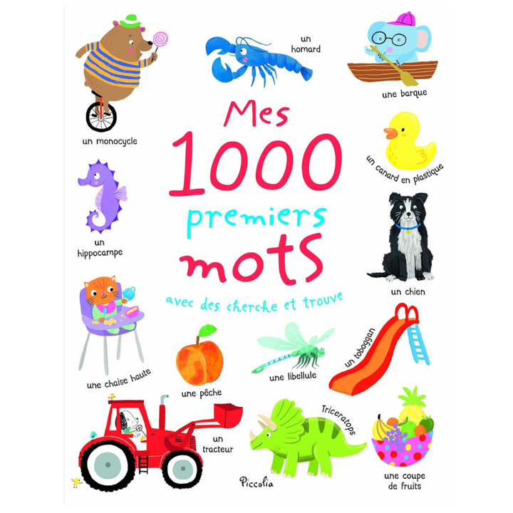 Mes 1000 premiers mots avec des cherche et trouve