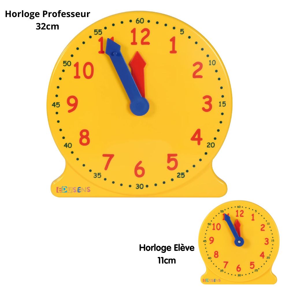 Horloge d'apprentissage géante 32cm