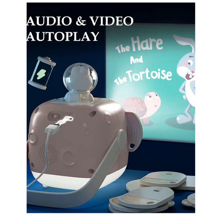 ZzzMoon Conteur et Projecteur des Histoires Rechargeable - rose