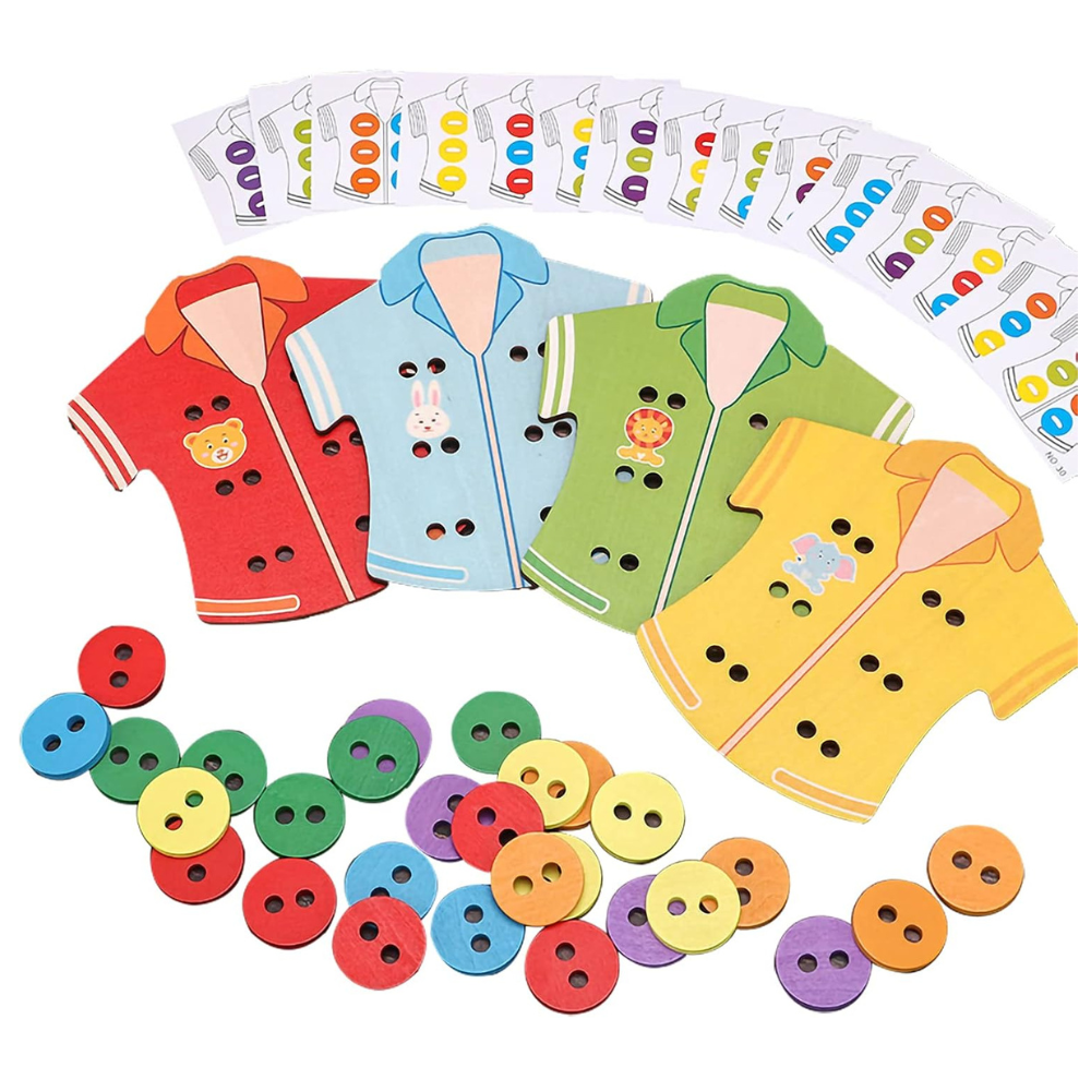 Jeu de laçage des vêtements