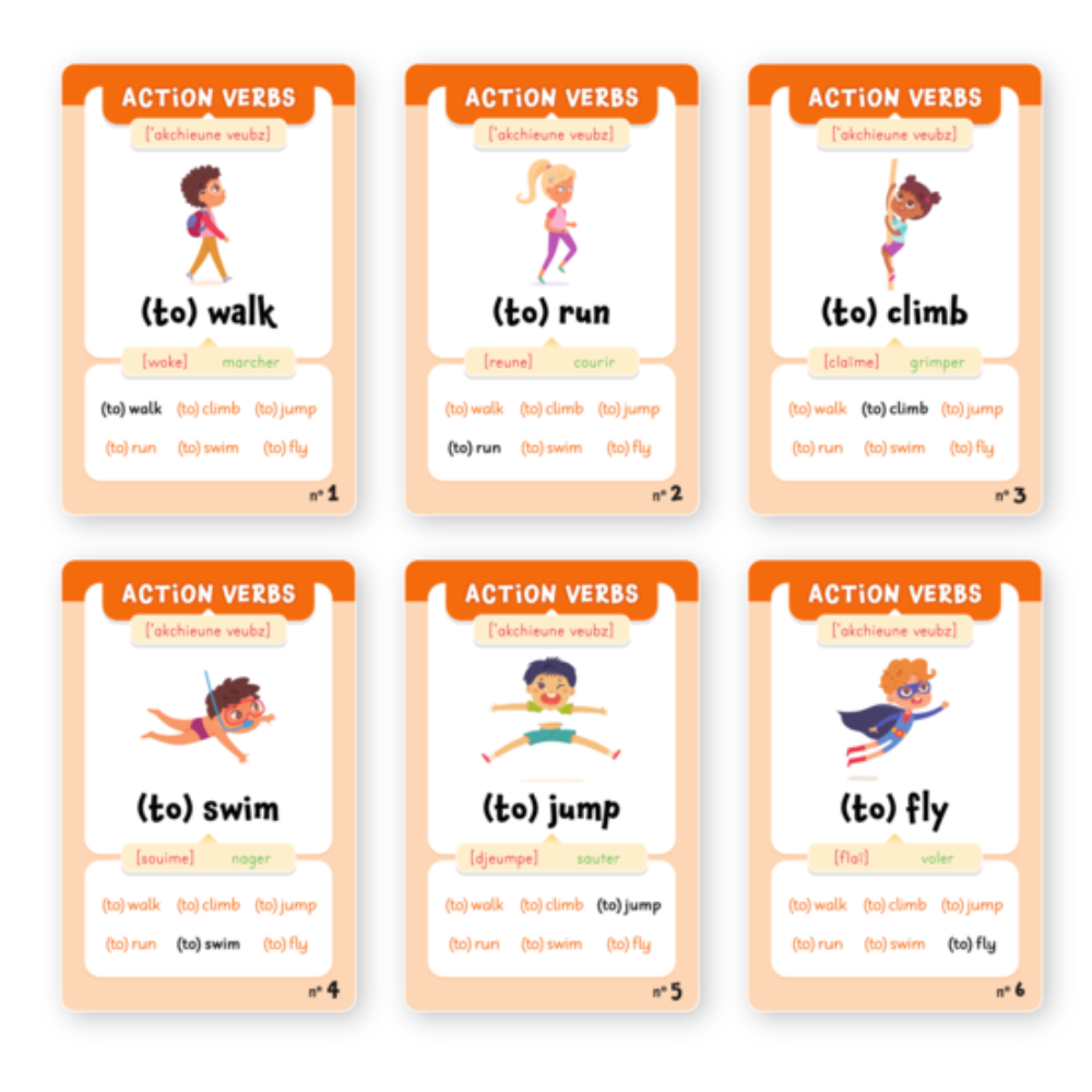 Mon jeu de 7 familles pour débuter en anglais CE1-CE2 - 3 - Eveil Montessori Maroc