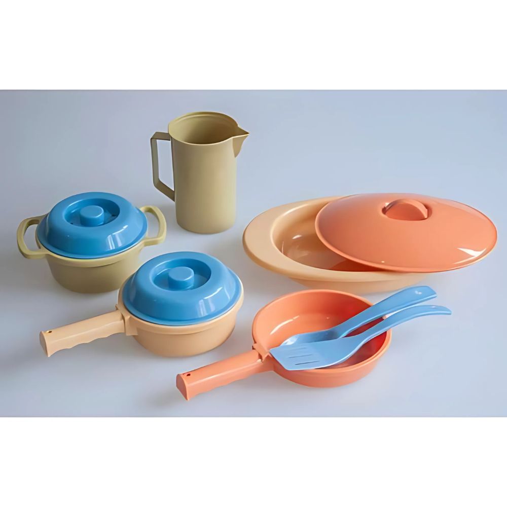 Set de Cuisine 10 pièces, Couleurs naturelles style Vikings