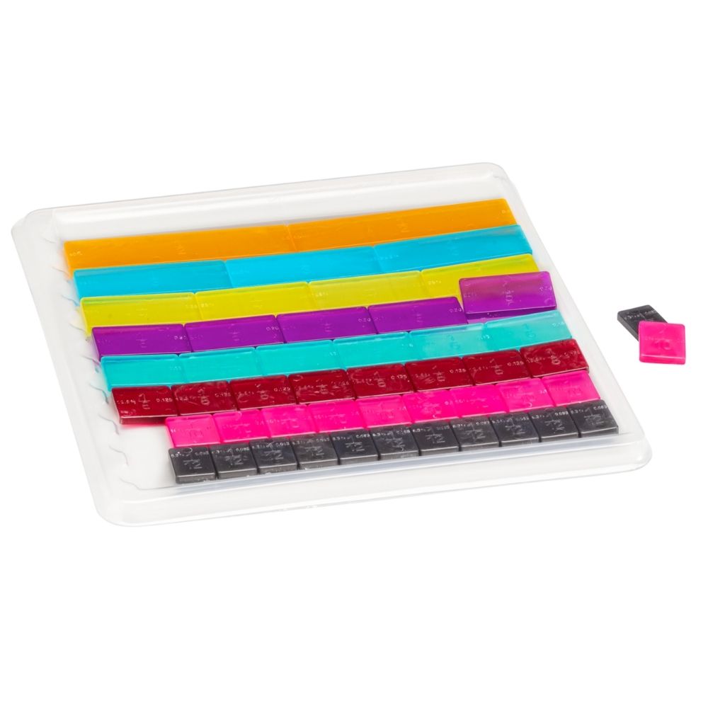 Set de fraction linéaire 51 pièces, 9 couleurs - 5 - Eveil Montessori Maroc