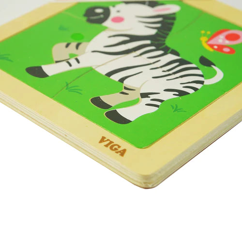 Puzzle 4 pièces - Zèbre