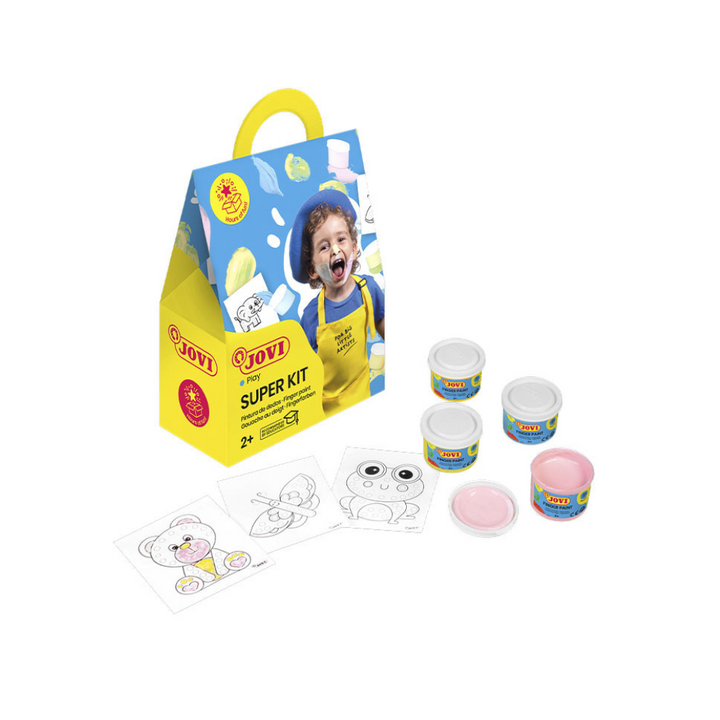 SUPER KIT Gouache aux doigts couleurs pastel