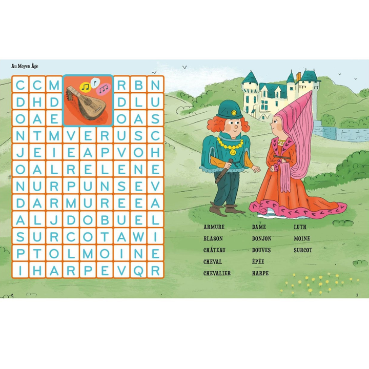 Livre jeux : Mots mêlés ! - 5 - Eveil Montessori Maroc