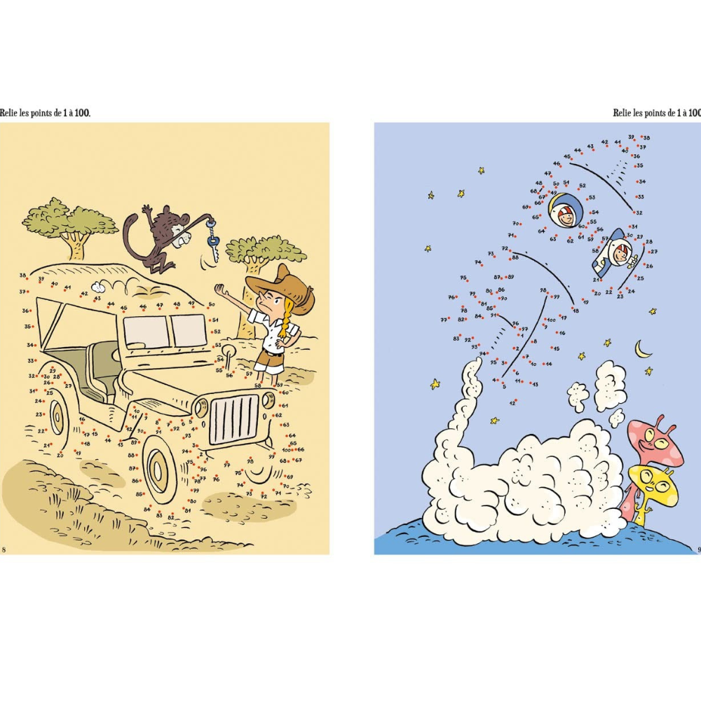 Livre jeux : Point par point ! - 3 - Eveil Montessori Maroc