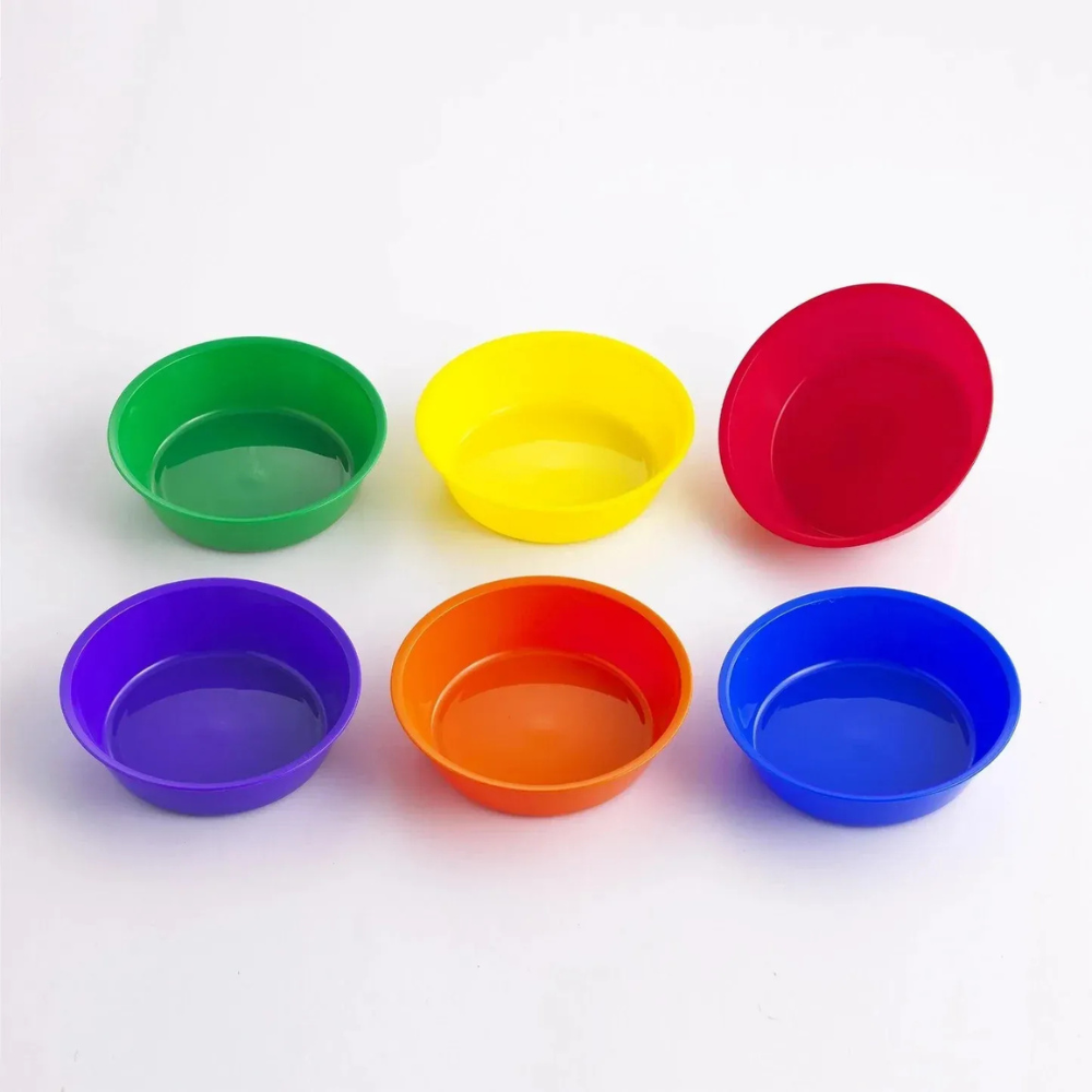 Lot de 6 plateaux de tri coloris assortis - 3 - Eveil Montessori Maroc