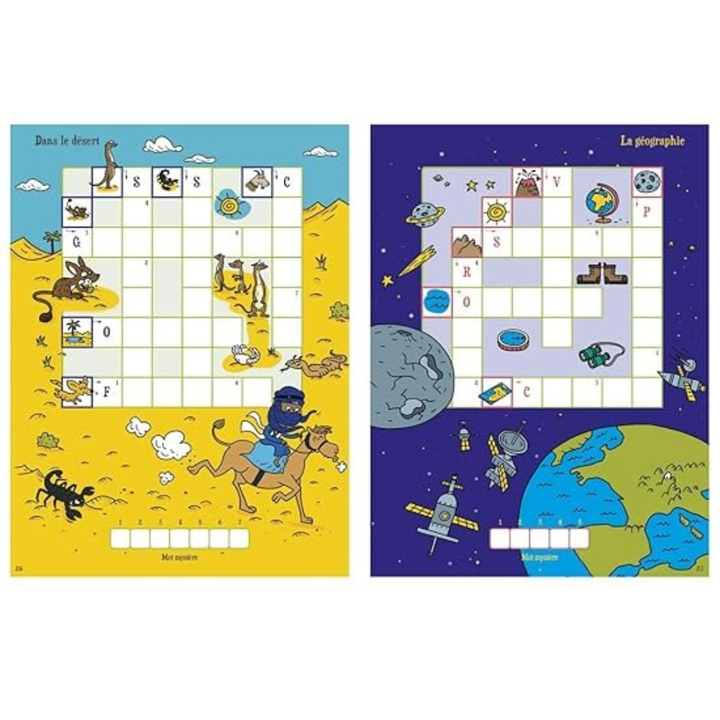 Livre jeux : Mots fléchés - dès 7 ans - 3 - Eveil Montessori Maroc