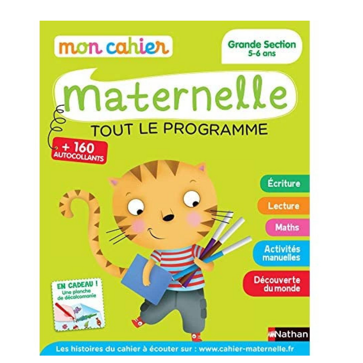 Mon cahier maternelle - Grande Section - 5/6 ans