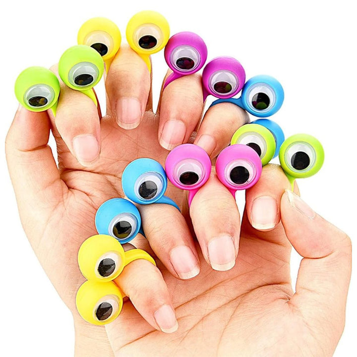 Finger Eyes - Marionnettes à doigts gros yeux - Lot 4 - 3 - Eveil Montessori Maroc
