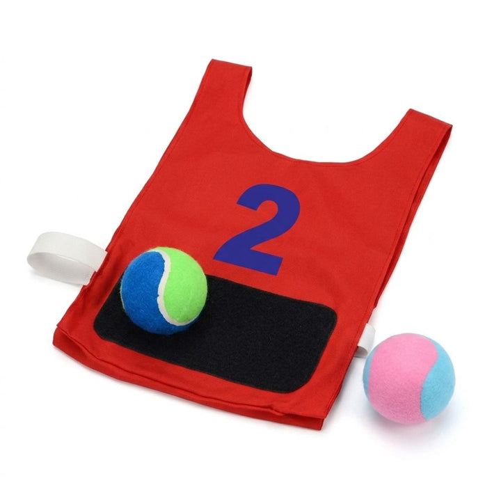 Gilet de balle avec scratch pour enfants - unité (1 dossard + 2 balles)