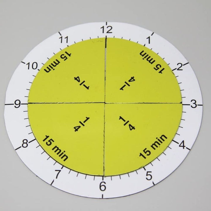Horloges et fractions magnétiques d'apprentissage - 6 - Eveil Montessori Maroc