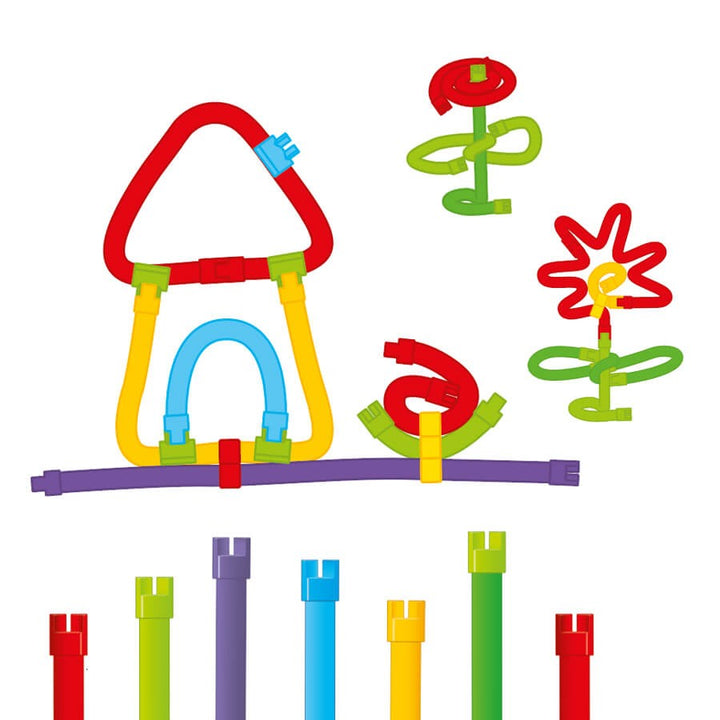 Bâton De Construction Souple 43 Pièces 3D