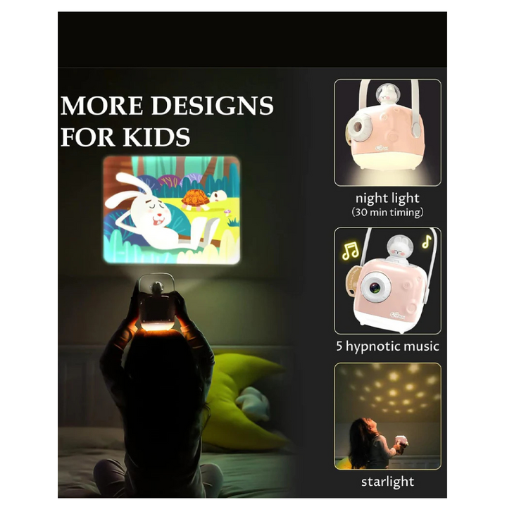 ZzzMoon Conteur et Projecteur des Histoires Rechargeable - rose