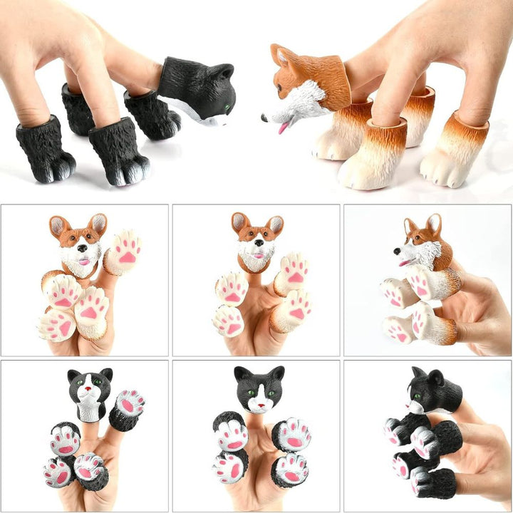 Finger animals - Marionnettes à doigts animaux - Têtes et pates - 6 - Eveil Montessori Maroc