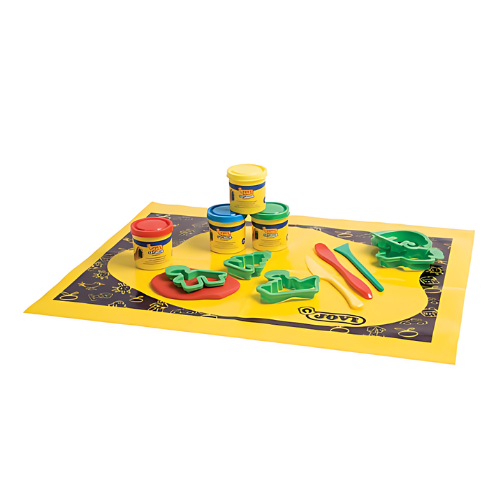 Seau de 4 pots de pâte à modeler de 50g + accessoires de modelage | EVEIL MONTESSORI