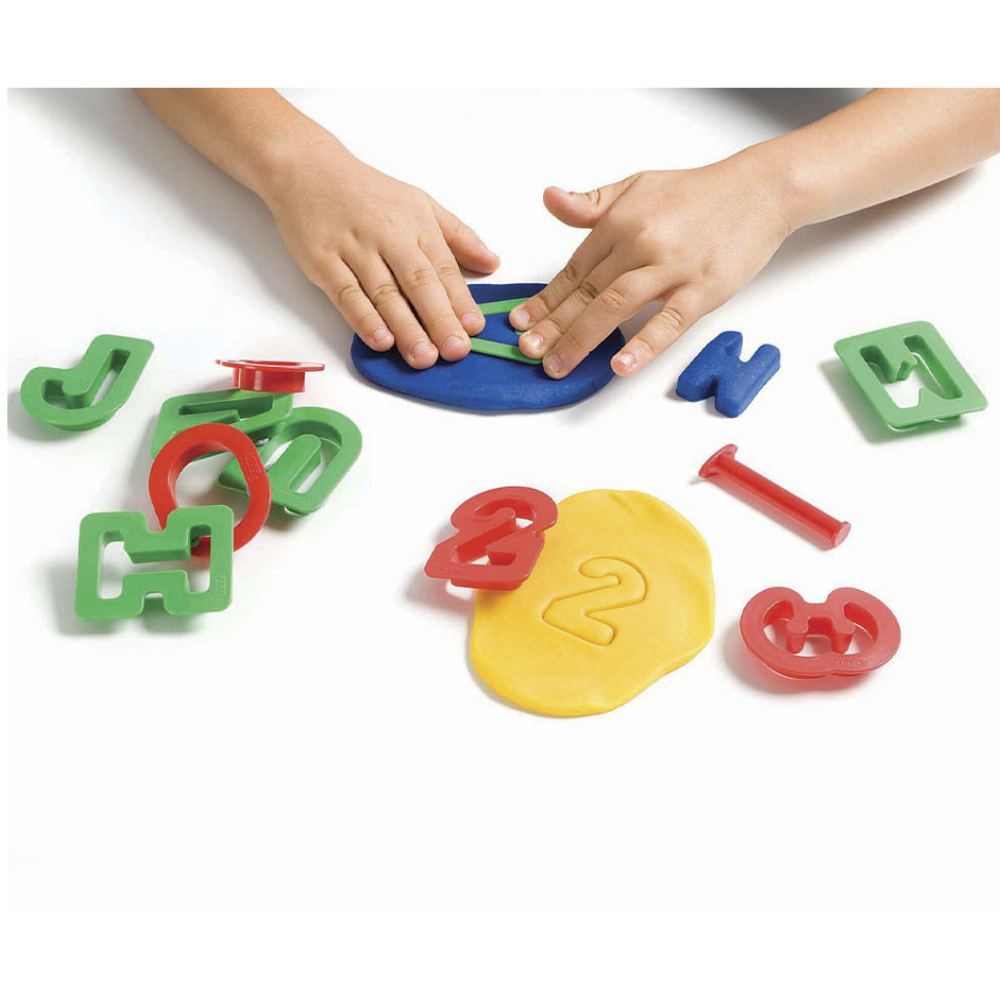 Seau de 4 pots de pâte à modeler de 50g + accessoires de modelage | EVEIL MONTESSORI