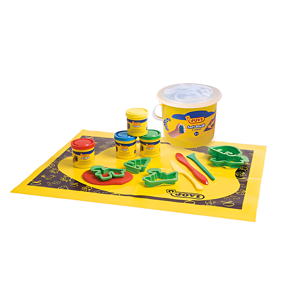 Seau de 4 pots de pâte à modeler de 50g + accessoires de modelage | EVEIL MONTESSORI