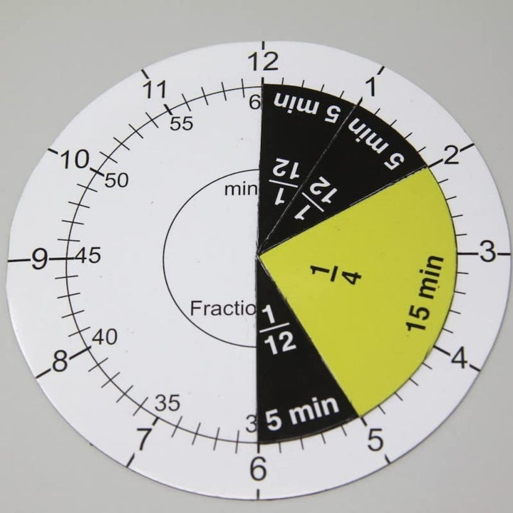 Horloges et fractions magnétiques d'apprentissage - 8 - Eveil Montessori Maroc