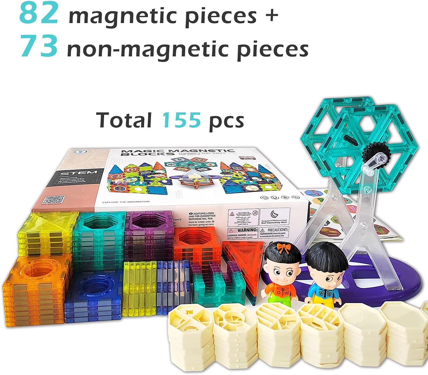 Jouets magnétiques AXYES pour garçons de 3 ans, Maroc