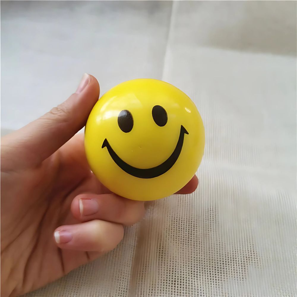 Balle anti-stress smiley (Vendu à l'unité)