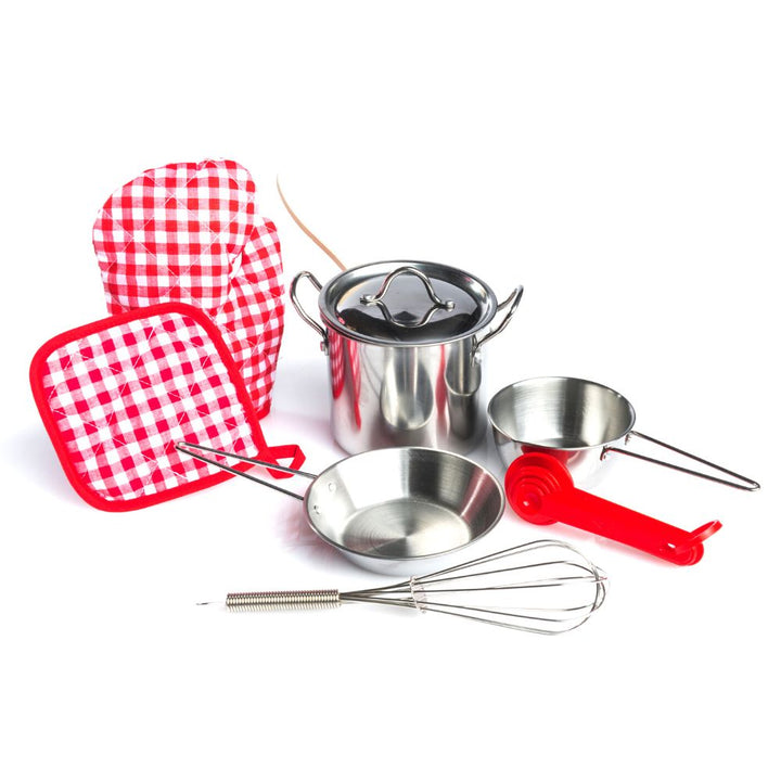 Batterie de cuisine en acier 9 Pièces