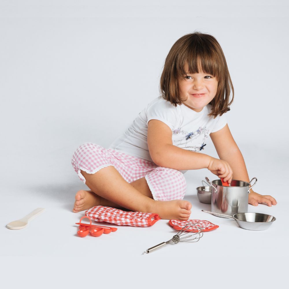 Batterie de cuisine en acier 9 Pièces