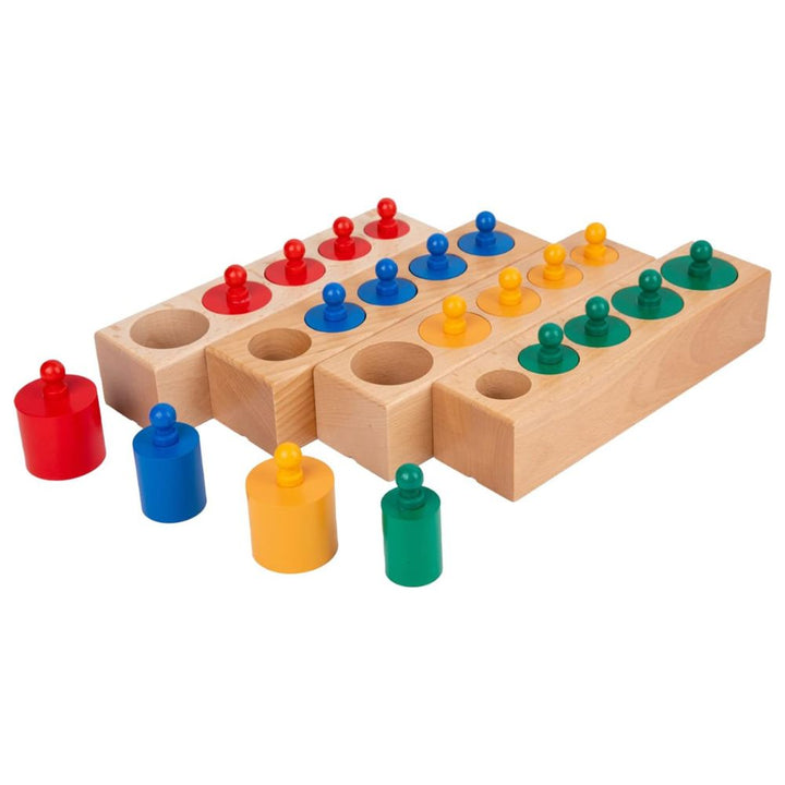 Blocs des cylindres colorés petit format