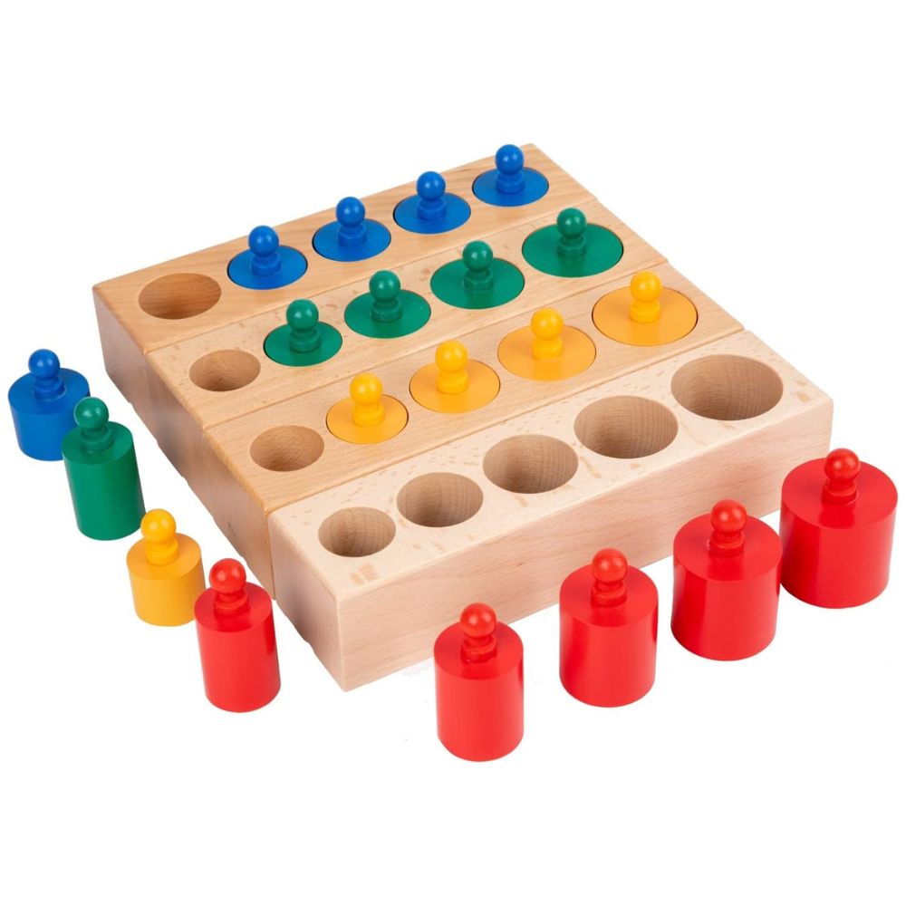 Blocs des cylindres colorés petit format