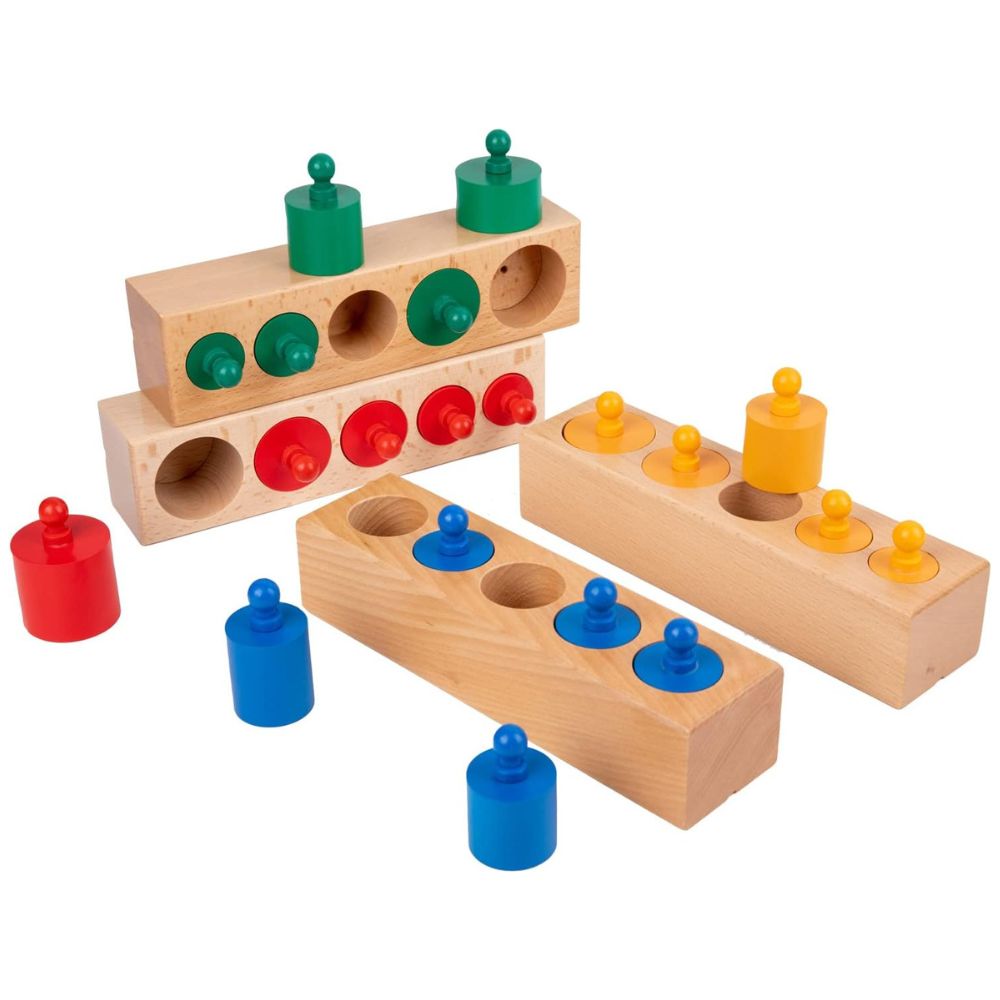 Blocs des cylindres colorés petit format