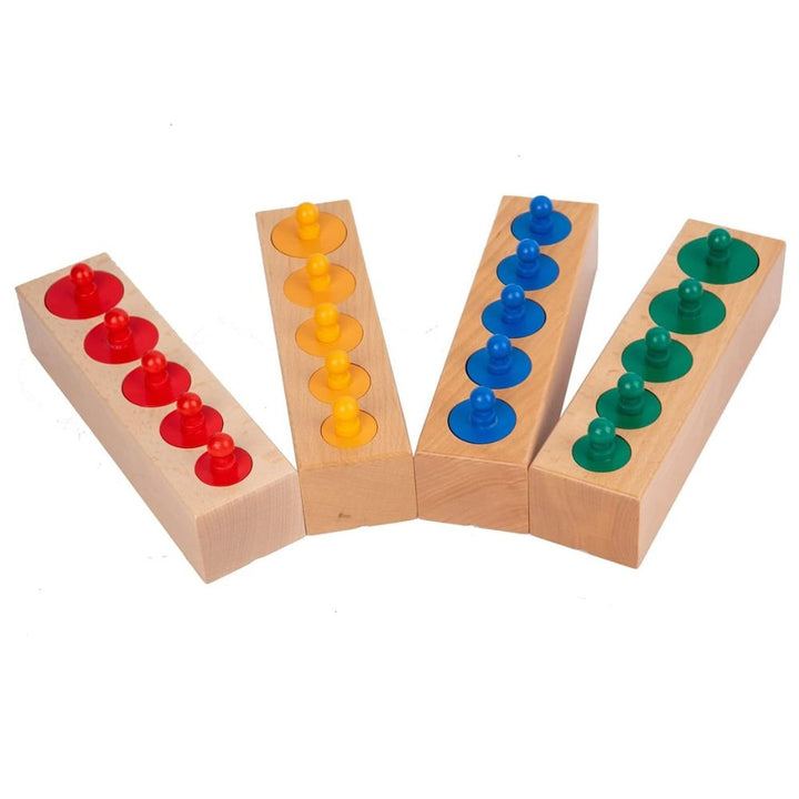 Blocs des cylindres colorés petit format