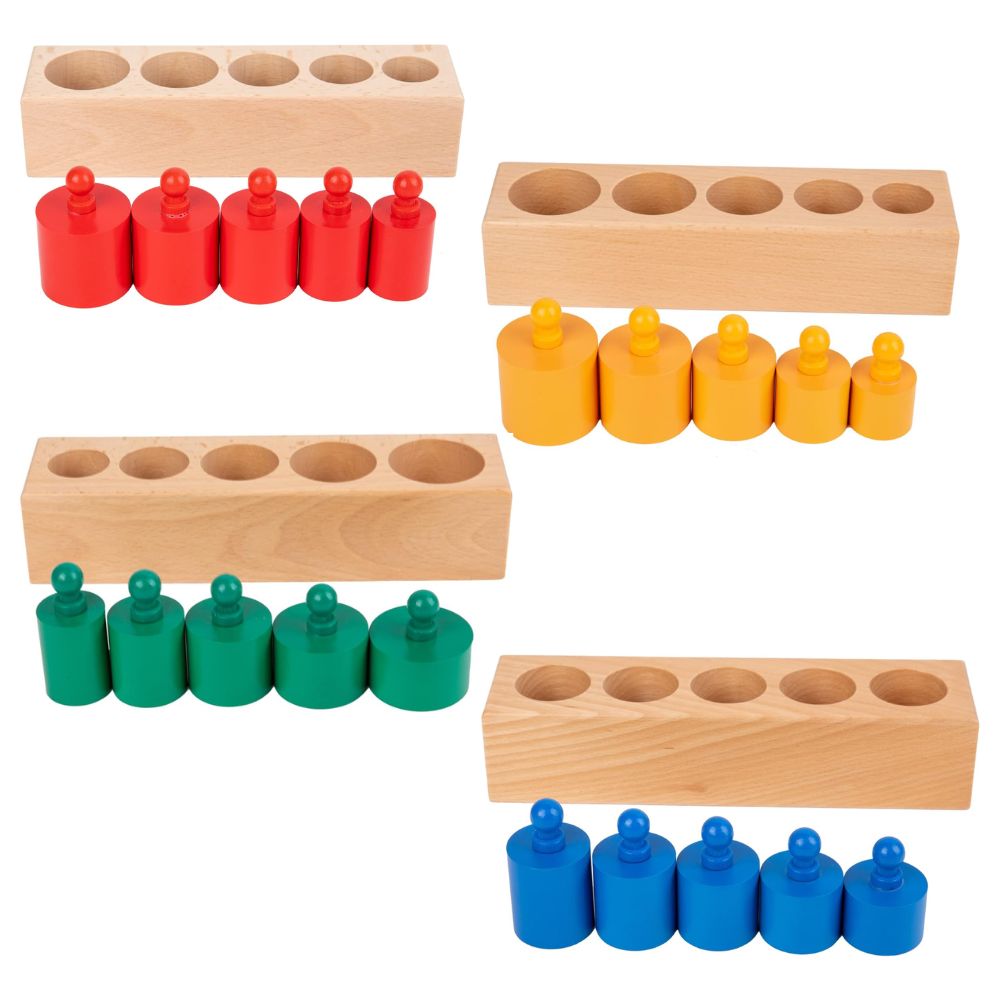 Blocs des cylindres colorés petit format