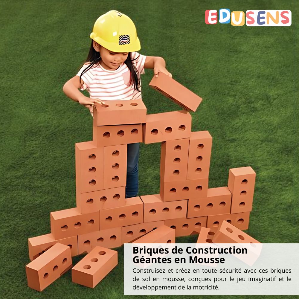 Lot de 20 Briques de construction Géantes en mousse