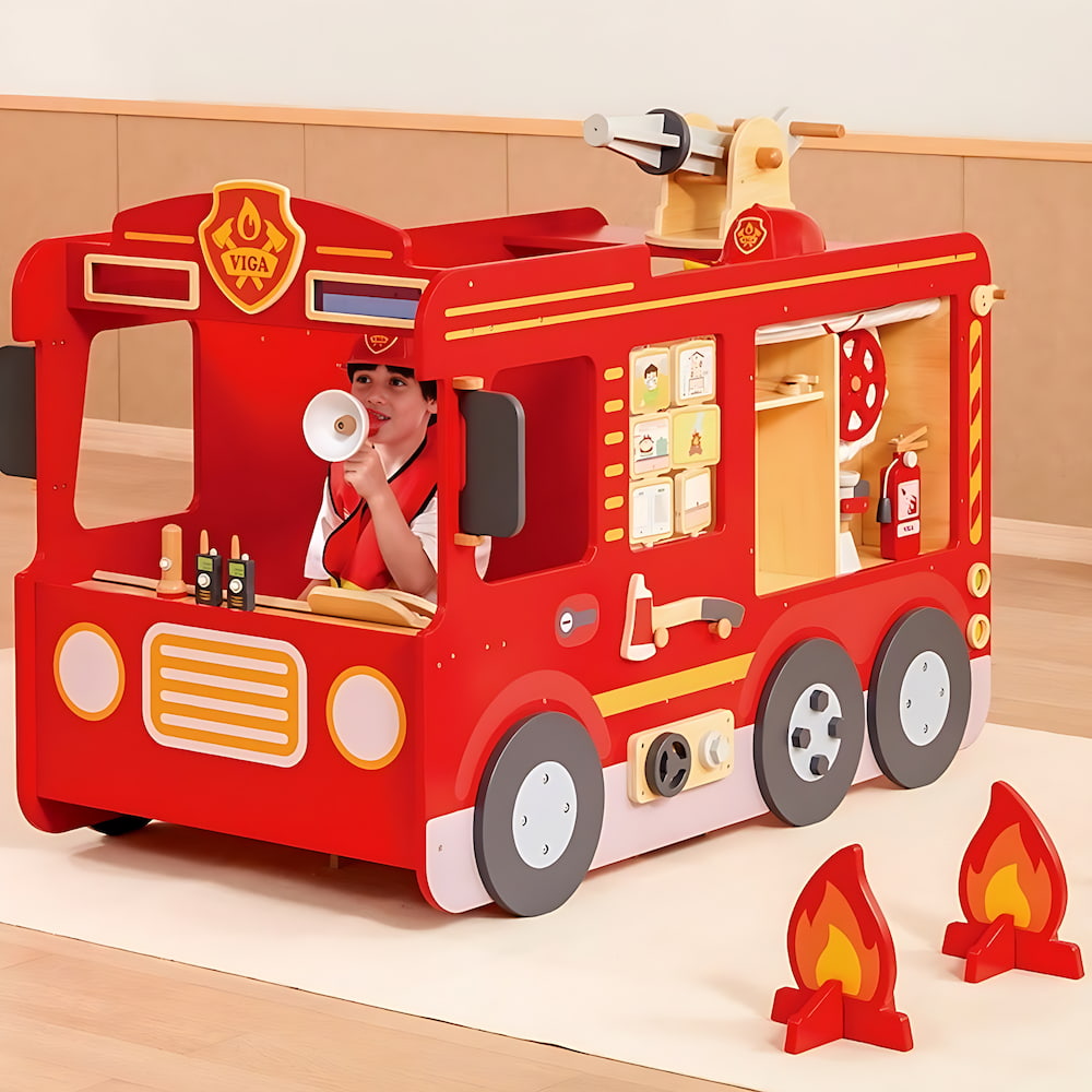 Camion de Pompier Géant | EVEIL MONTESSORI