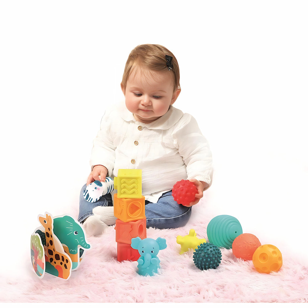 Hochet bébé jungle sensoriel pour éveil et motricité | EVEIL MONTESSORI
