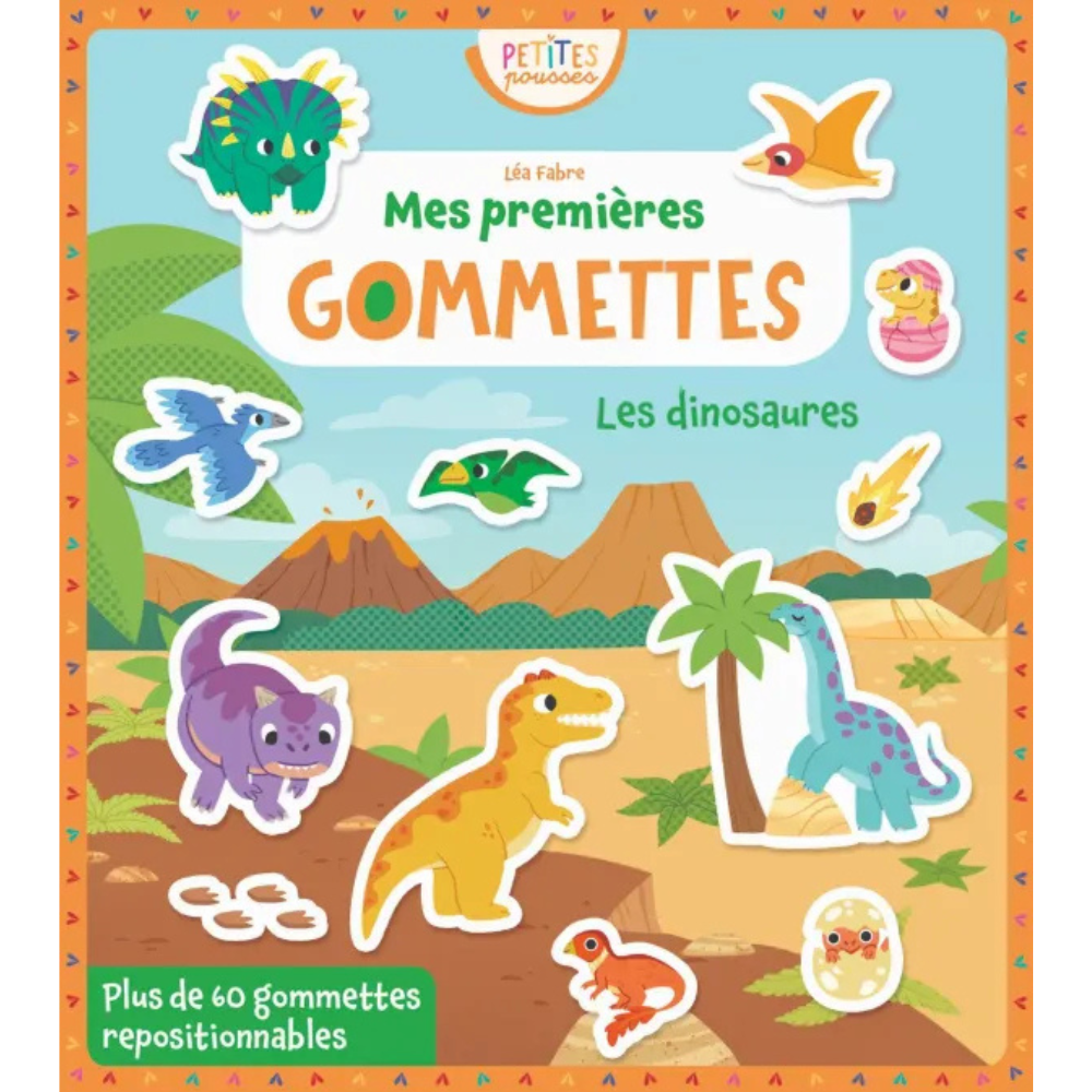 Mes premières gommettes - Les dinosaures - 1 - Eveil Montessori Maroc