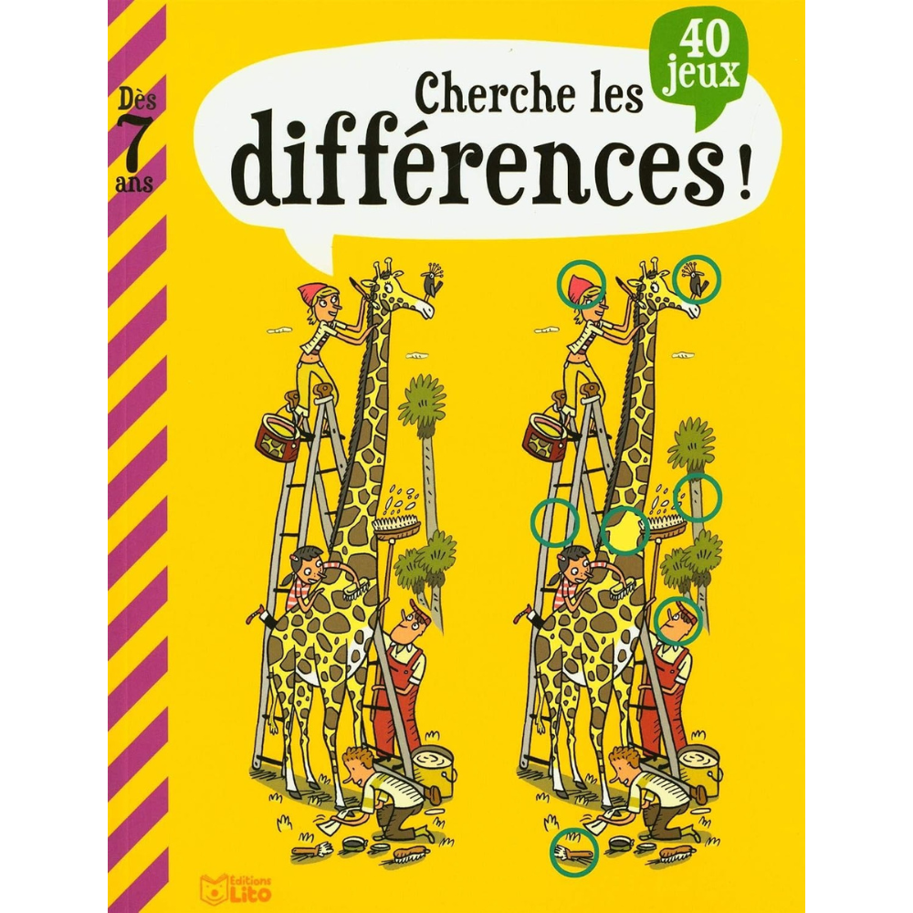 Cherche les différences ! 40 jeux - 1 - Eveil Montessori Maroc