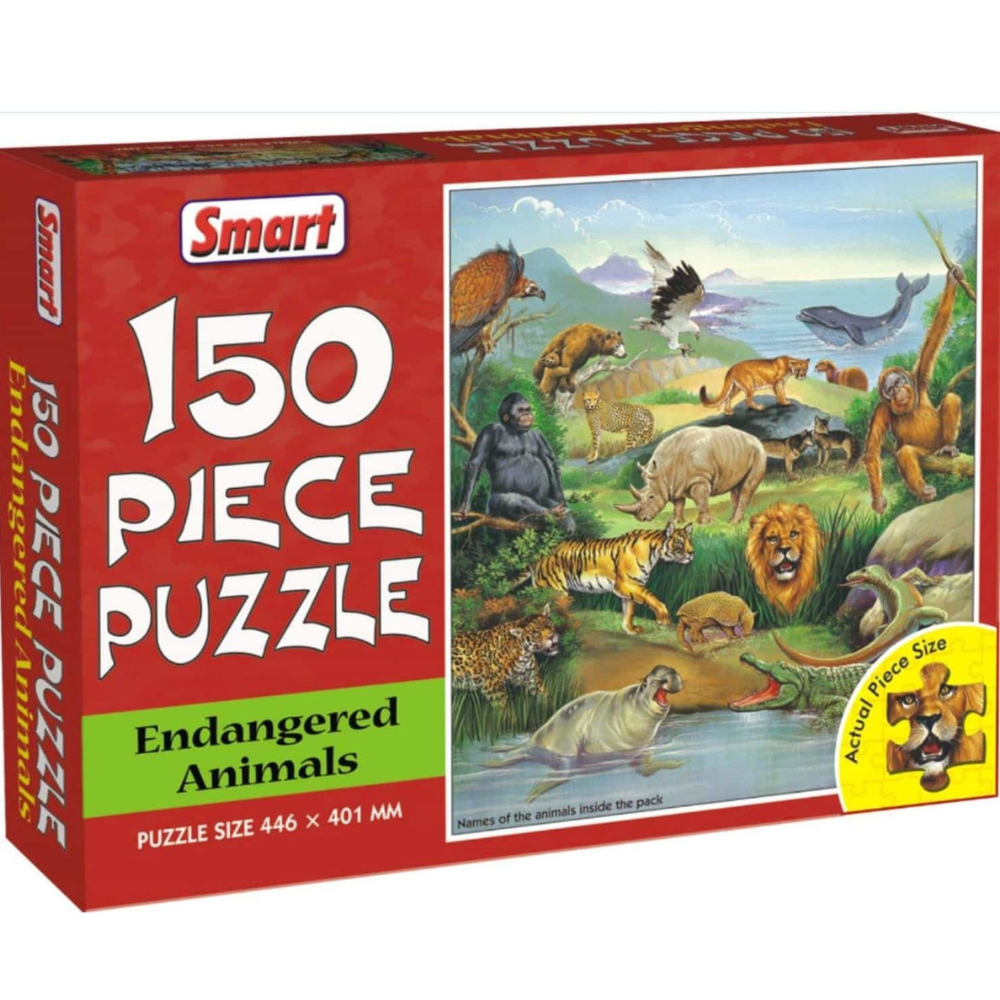 Puzzle animaux en voie de disparition (150 pcs)