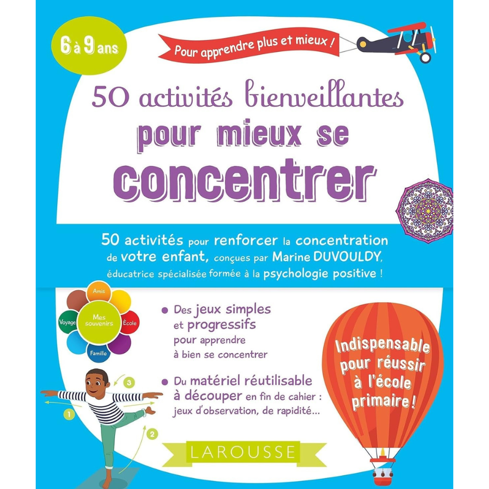 50 activités bienveillantes pour mieux se concentrer - 1 - Eveil Montessori Maroc