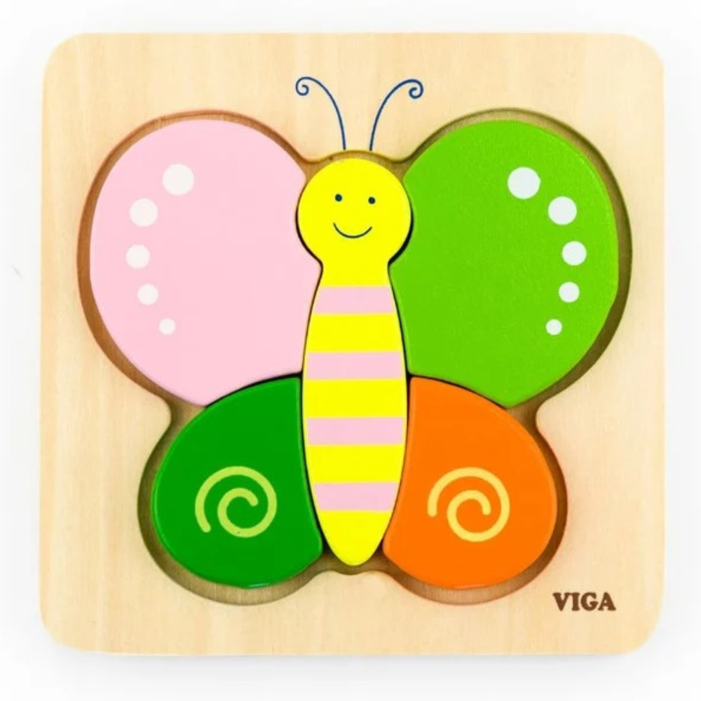 Mini puzzle en bois - Papillon