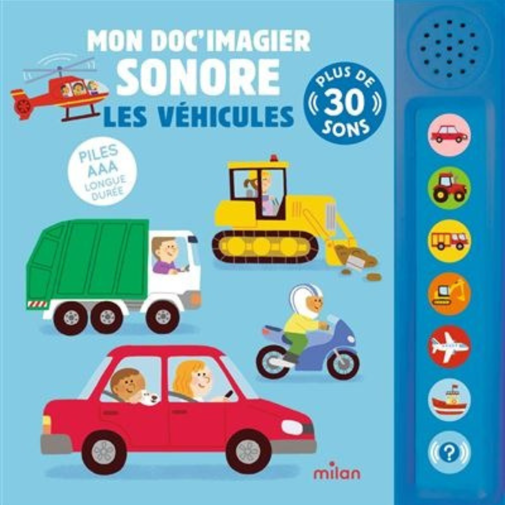 Les véhicules – Mon doc imagier sonore - 1 - Eveil Montessori Maroc