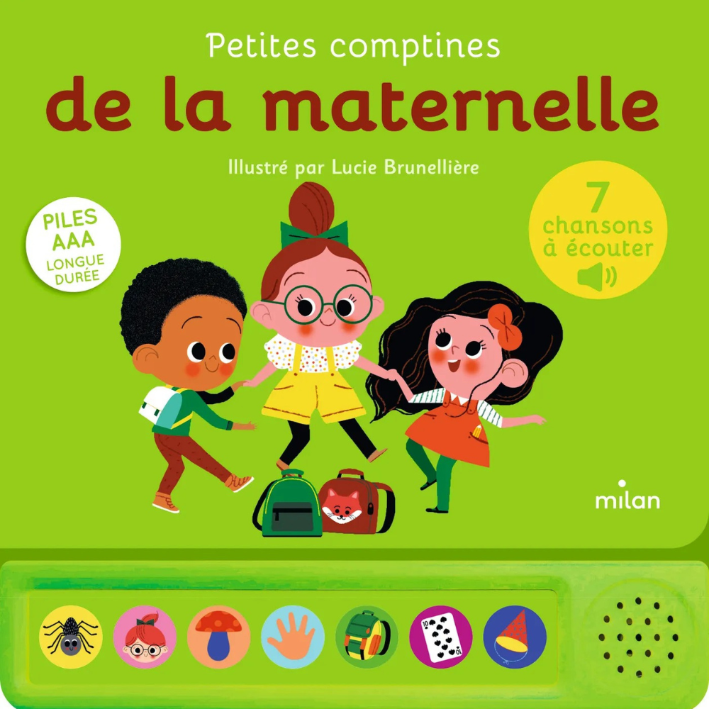 Petites comptines de la maternelle – Livre sonore éducatif - 1 - Eveil Montessori Maroc