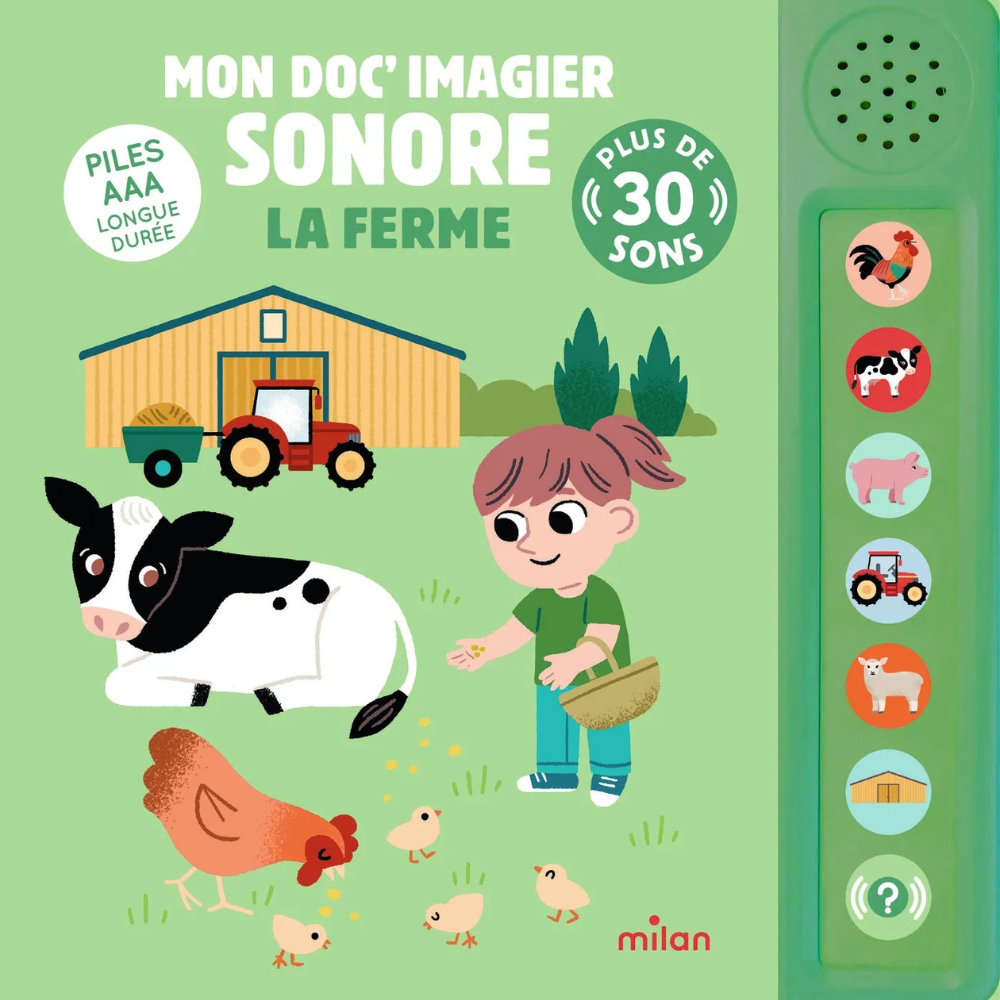La ferme – Mon doc imagier sonore - 1 - Eveil Montessori Maroc