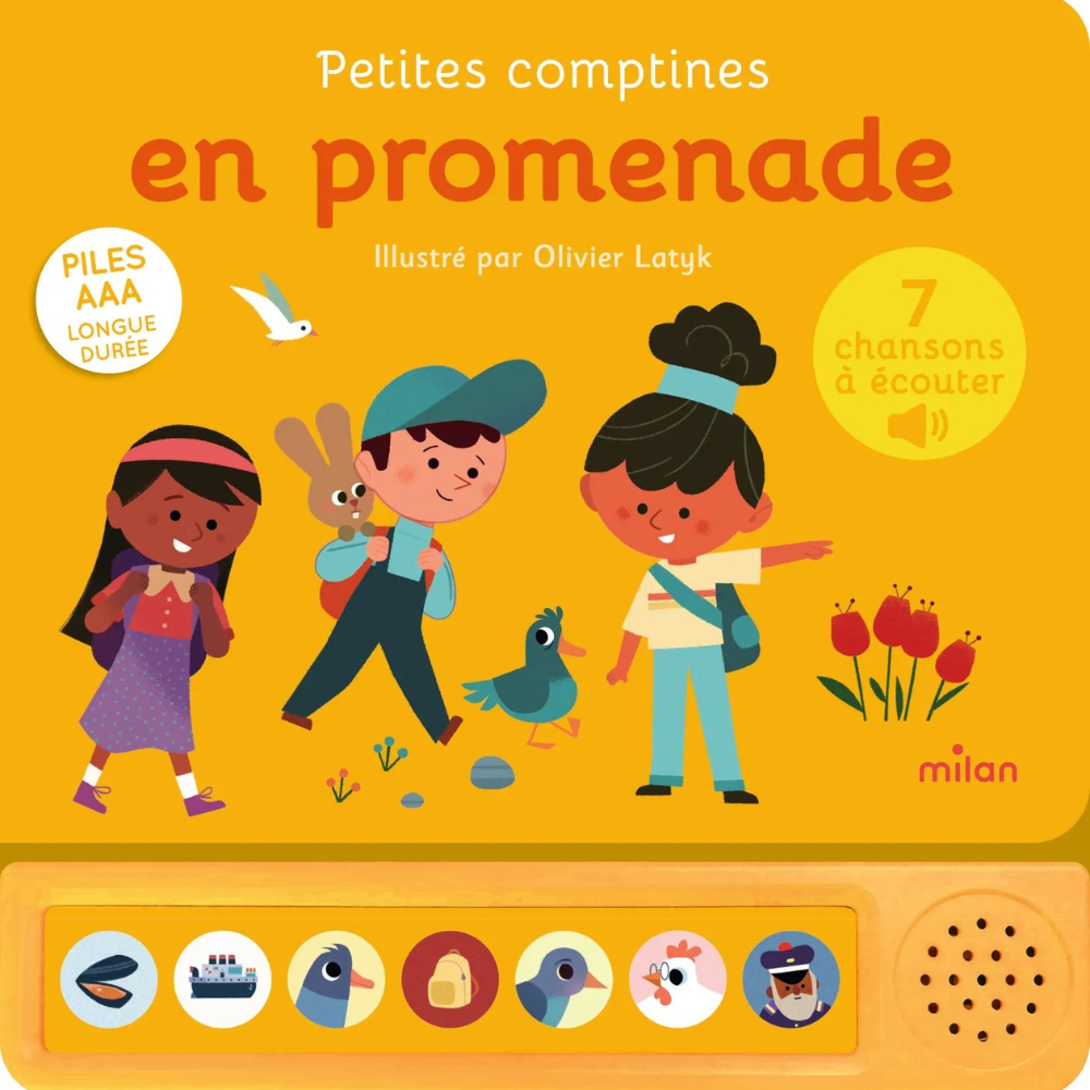 Petites comptines en promenade – Livre sonore éducatif - 1 - Eveil Montessori Maroc