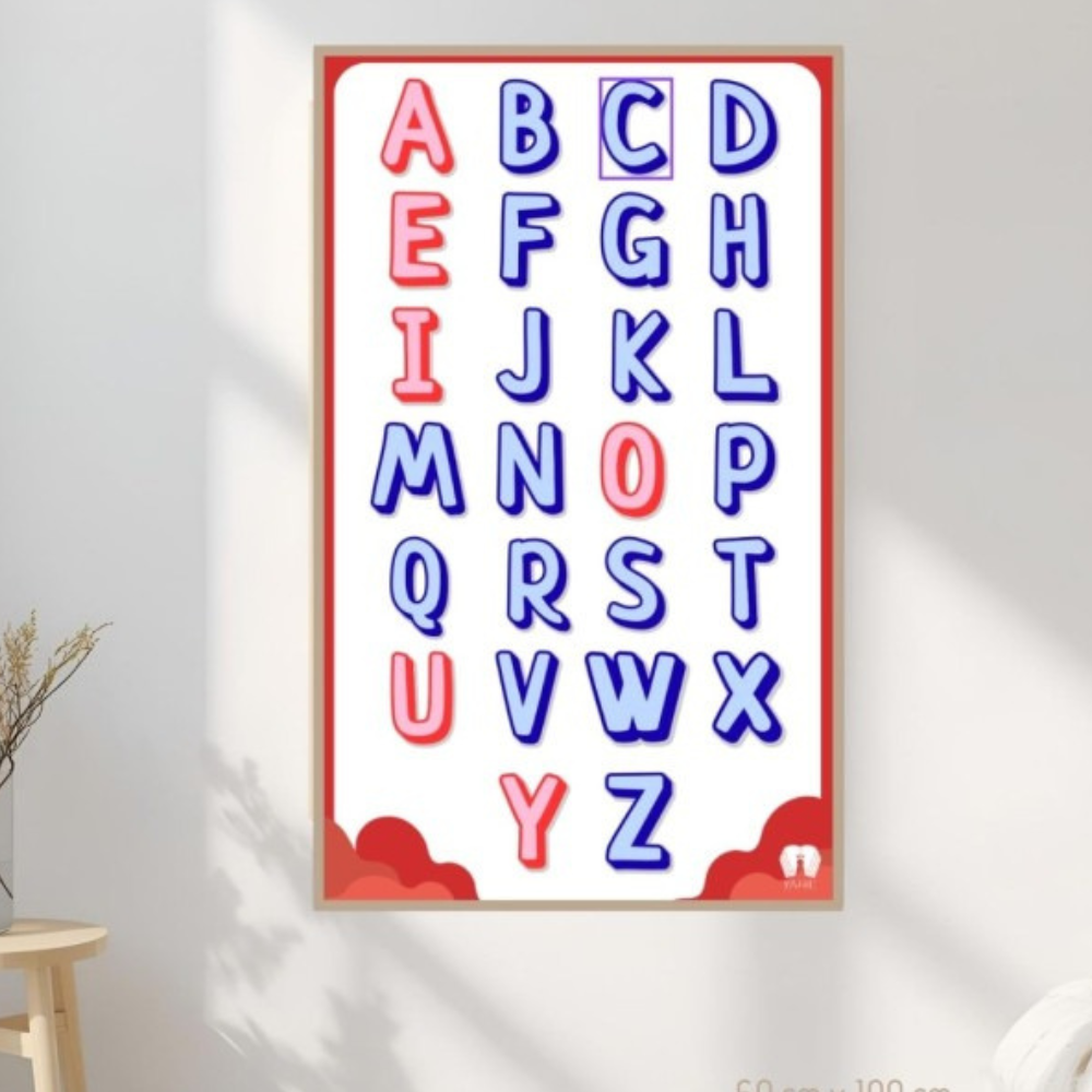 Alphabet - Poster Indéchirable - 1 - Eveil Montessori Maroc
